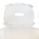 Ver imagem 3 de Cesto Roupa Suja Rattan com Tampa Basculada e Alças Laterais Cor Branco
