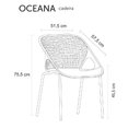 Ver imagem 2 de Cadeira Empilhável Área Externa Oceana Rivatti