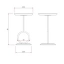 Ver imagem 5 de Mesa de Apoio Lateral Canto Fanny Menor Madeira com Estrutura Metal