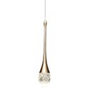 Ver imagem 5 de Lustre Pendente Gota Cristal 3 em 1 LED Luxo Iluminaçao Casa Sala de Estar Quarto Cabeceira Moderno