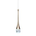 Ver imagem 6 de Lustre Pendente Gota Cristal 3 em 1 LED Luxo Iluminaçao Casa Sala de Estar Quarto Cabeceira Moderno