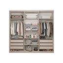 Ver imagem 6 de Guarda-Roupa Grande Casal 6 Portas 6 Gavetas Bloom Areia