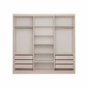 Ver imagem 5 de Guarda-Roupa Grande Casal 6 Portas 6 Gavetas Bloom Areia