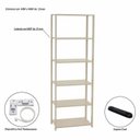 Ver imagem 6 de Guarda-Roupa Closet Modulado Siena 202cm 4 Gavetas 2 Cabideiros e 7 Prateleiras Yescasa Bege/Off White