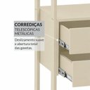 Ver mais imagens de Guarda-Roupa Closet Modulado Siena 202cm 4 Gavetas 2 Cabideiros e 7 Prateleiras Yescasa Bege/Off White