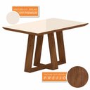 Ver imagem 3 de Conjunto Mesa Lins 4 Cadeiras Sextavada Freijó/off/corino Branco - M.a Freijó/off Premium/corino