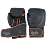 Kit luvas de Boxe Muay Thai Naja Black + Bandagem + Protetor Bucal KIT Black 12 Marrom - 4