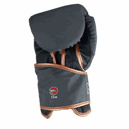 Kit luvas de Boxe Muay Thai Naja Black + Bandagem + Protetor Bucal KIT Black 12 Marrom - 2