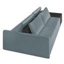 Ver imagem 4 de Sofá Ilha 2 Lugares Living 292cm Modulado Lary Bouclê Pu Pto K01 Cor Azul