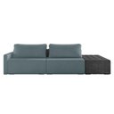 Ver imagem 2 de Sofá Ilha 2 Lugares Living 292cm Modulado Lary Bouclê Pu Pto K01 Cor Azul