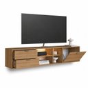 Ver imagem 4 de Rack para TV até 65 Polegadas com LED Suspenso 180cm Aurora Mel Yescasa