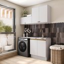 Ver imagem 2 de Lavanderia Modulada Kappesberg Celeste 3 Peças Branco 160cm