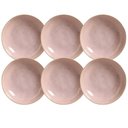 Ver imagem 1 de Jogo 6 Pratos Fundos Rosa Cerâmica Porto Brasil 830ml Talhar