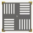 Ver imagem 1 de Dreno de Fundo para Piscina Caixilho 15x15 Inox Inaqua Ralo para Piscinas de Alvenaria