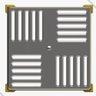 Dreno de Fundo para Piscina Caixilho 15x15 Inox Inaqua Ralo para Piscinas de Alvenaria - 1