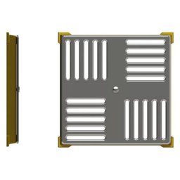 Dreno de Fundo para Piscina Caixilho 15x15 Inox Inaqua Ralo para Piscinas de Alvenaria - 3