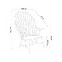 Ver imagem 3 de Poltrona com Braço Angelina Madeira Natural