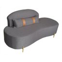 Ver imagem 1 de Sofá Orgânico 2 Lugares Living Maitê 1,80m - Élpis Móveis - Linho Grafite