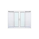 Ver imagem 2 de Veneziana 6 Folhas de Correr Alumínio Branco 120x120 Linha 25
