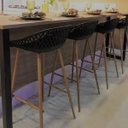 Ver imagem 2 de Banqueta Alta com Encosto e Apoio para os Pés Clarice