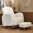 Ver imagem 1 de Poltrona Amamentação Puff Organite Base Canoa Bouclê - Harmônica Móveis