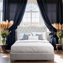 Ver imagem 2 de Cabeceira Dubai 160cm Suede - Renascer Decor:branco