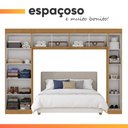 Ver mais imagens de Guarda Roupas Modulado Closet Quarto Completo 9 Portas com Espaço para Cama Queen 1,58m Madrid