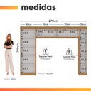 Ver imagem 3 de Guarda Roupas Modulado Closet Quarto Completo 9 Portas com Espaço para Cama Queen 1,58m Madrid