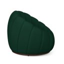 Ver imagem 4 de Poltrona Decoratica Orgânica Fixa com Puff Nuvem Veludo Verde - Loja Sheep