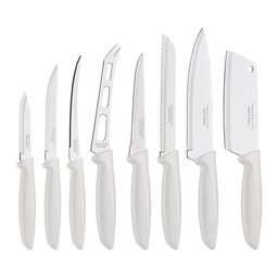Jogo de Facas 8 Peças Tramontina Plenus 23498332 Off White Branco 23498332 - 1