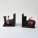 Ver imagem 2 de Separadores de Livros em Resina - Retrô - Love Música 1.710kg - 13cm