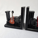 Ver imagem 4 de Separadores de Livros em Resina - Retrô - Love Música 1.710kg - 13cm