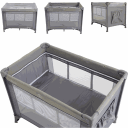 Berço Cercado Portatil Desmontavel Burigotto Sonata Grey - 3