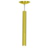 Pendente Tubo Cilindro Alumínio Dourado 50cm + Led 6k - 3