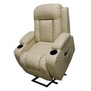 Ver imagem 1 de Poltrona do Papai Miami Elevação Lift 150º Massagem Aquecimento Idoso Bege G31 Encantum