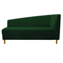 Ver imagem 2 de Recamier Valéria 140cm Lado Esquerdo de Quem Senta Sala de Estar Suede Verde - Incasa Decor