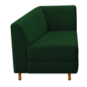 Ver imagem 3 de Recamier Valéria 140cm Lado Esquerdo de Quem Senta Sala de Estar Suede Verde - Incasa Decor