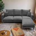 Ver imagem 5 de Chaise Modular Boma 60x70x40cm Boucle Cinza Escuro Sofá Inbox