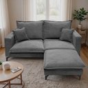 Ver imagem 7 de Chaise Modular Boma 60x70x40cm Boucle Cinza Escuro Sofá Inbox