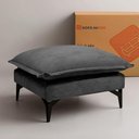 Ver imagem 1 de Chaise Modular Boma 60x70x40cm Boucle Cinza Escuro Sofá Inbox
