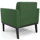 Ver imagem 7 de Poltrona Decorativa Base Madeira Preto Ana Suede Verde - Ibiza