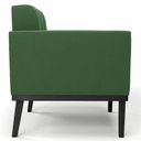 Ver mais imagens de Poltrona Decorativa Base Madeira Preto Ana Suede Verde - Ibiza
