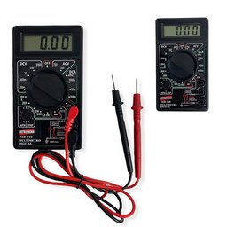 Kit 10 Multímetro Digital Para Tensão Corrente 3½ Dígitos Resistência Diodo Hfe Cat Iii 1000v Md-300 - 2
