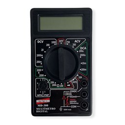 Kit 10 Multímetro Digital Para Tensão Corrente 3½ Dígitos Resistência Diodo Hfe Cat Iii 1000v Md-300 - 5