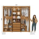 Ver imagem 2 de Guarda Roupa 6 Portas 250cm Miró 166 Espazzo Madetec