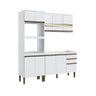 Cozinha Completa 03 Peças Em Mdf Branco Acetinado - 8