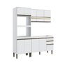 Cozinha Completa 03 Peças Em Mdf Branco Acetinado - 4