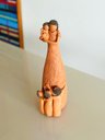Ver imagem 2 de Escultura Mãe e Quatro Filhos em Cerâmica - Decoração Artesanal - Escultura Mãe com Quatro Filhos