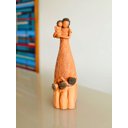 Ver imagem 1 de Escultura Mãe e Quatro Filhos em Cerâmica - Decoração Artesanal - Escultura Mãe com Quatro Filhos