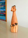 Ver imagem 1 de Escultura Mãe e Quatro Filhos em Cerâmica - Decoração Artesanal - Escultura Mãe com Quatro Filhos